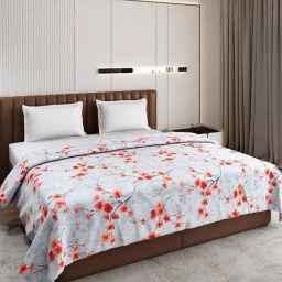 Monte Carlo Mellow Red Polyester Printed 190 GSM Double Blanket-38