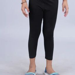 Kiddopanti Kids Black Printed Leggings-image-29