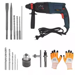 Hillgrove HGCM138 1200W 900rpm 26 mm Hammer Impact Drill Machine Set-26