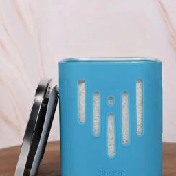 Glasafe 'O' Grip Tranquil Teal Borosilicate Container (900ml)-19