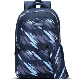 LAVIE SPORT Navy Printed Large Backpack With Pouch-18