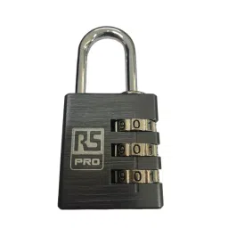 RS PRO Combination Aluminium Combination Padlock, 5 mm Shackle, 32 mm Body Model No 1963969-5