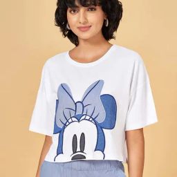 Honey by Pantaloons White Cotton Printed T-Shirt-picture-12