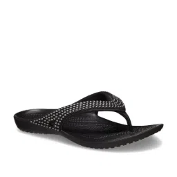 Crocs Women's Kadee II Black Thong Sandals-picture-24