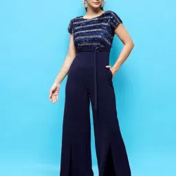 Miss Chase Navy Embellished Jumpsuit-picture-24