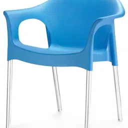 Nilkamal Novella 09 Plastic Cafeteria Chair, Blue-15