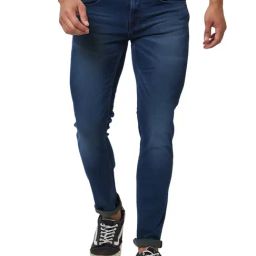 Spykar Blue Cotton Skinny Fit Jeans-image-70