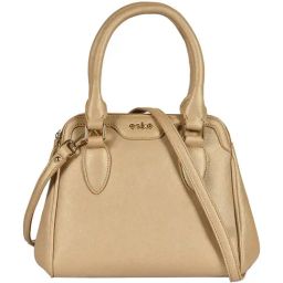 Eske Light Gold Benito Textured Large Satchel-image-96