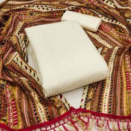 Rangtulika Ethnics Embroidered Unstitched Dress Material-picture-19