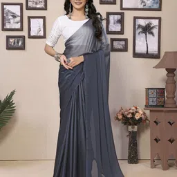 DIVASTRI Satin Ready to Wear Saree-image-3