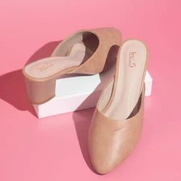 Inc.5 Women's Beige Mule Shoes-image-45