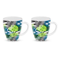 Larah by Borosil White Ceramic Tea & Coffee Mug - Set of 2 400ml-image-80