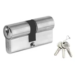 Harrison 356B 60 mm SN Finish Brass Cylinder Lock For Entrance Door Both Side Key Operation-picture-22