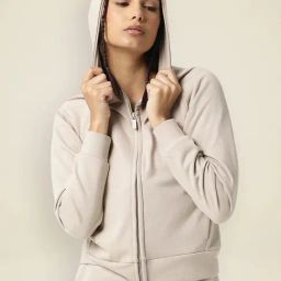 RAREISM Beige Cotton Blend Solid Long Sleeves Sweatshirt-image-80