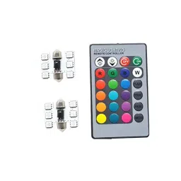 AllExtreme EXRGB6W 3 W Atmosphere Colorful Roof Led Light with Remote Control (Set of 2 Pcs)-2