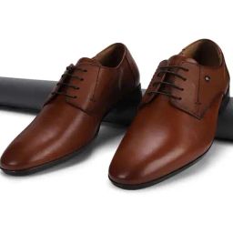 Van Heusen Men's Brown Derby Shoes-image-53
