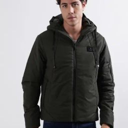 Iconic Men Solid Regular Fit Polyester Jacket-image-96