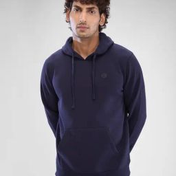 Spykar Blue Regular Fit Hooded Sweatshirt-image-83