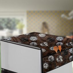 The Furnishing Tree Coffee Brown Plastic Refrigerator Cover-image-27