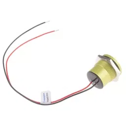 RS PRO Yellow Panel Mount Indicator 12 V, Mounting Hole Size 22 mm, Termination Type Lead Wires, IP Rating IP67, Model No 8987762 image 2