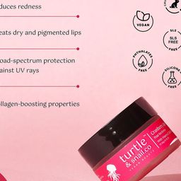 Turtle & Snail Cranberry Lip Tint & Balm with Vitamin C & SPF 30 - 20 g - Red image 5