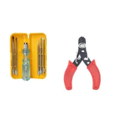 Hillgrove HGCM247 Chrome Vanadium Steel 5 in 1 Screwdriver with Wire Cutter Set-19