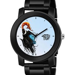 SWADESI STUFF Men Dial & Bracelet Style Straps Analogue Watch METAL BLACK 20B-image-80