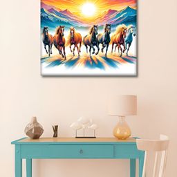 OLIVE TREE White & Blue Floral and Botanical Canvas Wall Paintings-picture-41
