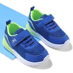 Cute Walk by Babyhug Velcro Closure Sneakers With Animal Print Detailing - Royal Blue-image-10