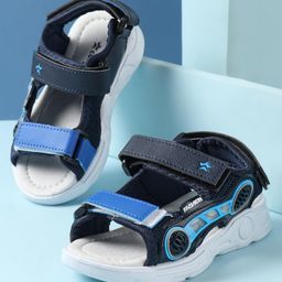 Cute Walk by Babyhug Sandals with Velcro Closure - Blue-picture-21