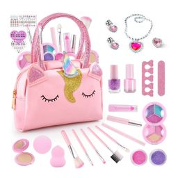 Kidology Kids Makeup Kit for Girl, Unicorn Toys for Girl Real Washable Makeup Girls Princess Play Make Up Toys-23