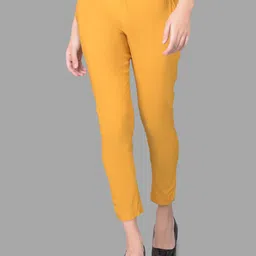 Comfort Lady Women Solid Mid-Rise Casual Regular Trouser-image-68