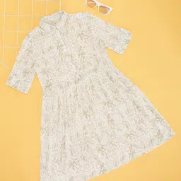 Pantaloons Junior Girl Print Fit & Flare Dress-55