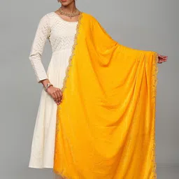 Exotic India Embroidered Velvet Dupatta-picture-20