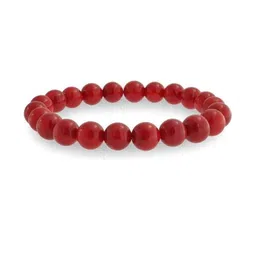 Divine souvenirs Unisex Coral Beaded Elasticated Bracelet-36