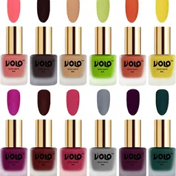 VOLO Set Of 12 Velvet Matte Nail Polish- 8 ml Each-Shade-image-70