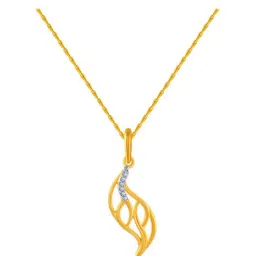 P.C. Chandra Jewellers 14 kt Gold Pendant without Chain-image-90