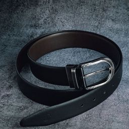 James Aston James Aston Mini Hexgono - Men Spanish Leather Reversible Belt 35 mm-image-2