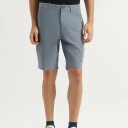 United Colors Of Benetton Blue Comfort Fit Cargo Shorts-picture-22
