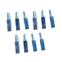 Agripro Short square teeth Stainless steel pack of 10 teeth-image-1