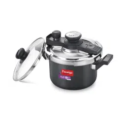 Prestige Clip On Mini Svachh Black & Silver Pressure Cooker with Extra Lid (3 L) - Set of 1-image-98