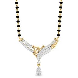 PC Jeweller Kuhlbert 18k Gold Mangalsutra Pendant-image-3
