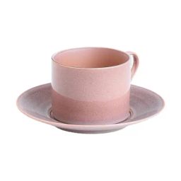 Fabindia Ridhi Rose & Pink Bone China Cup & Saucer - Set of 2-image-33