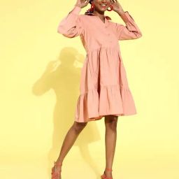 Melon by PlusS Pink Regular Fit Dress-image-86