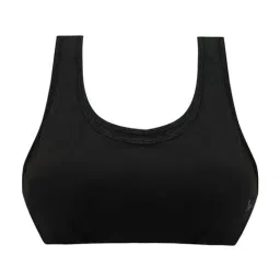 Tiny Bugs Kids Black Cotton Sports Bra-image-9