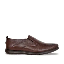 Allen Cooper Men's Brown Casual Slip-Ons-image-45
