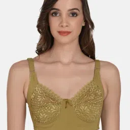 mod & shy Green Lace Work Minimizer Bra-picture-33