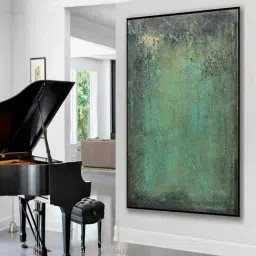 The Art House Abstract Multicolor Canvas Painting-17