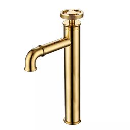 Aquieen  Gold Brass Basin Mixer Tap, AQN 417-35