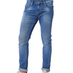 Spykar Blue Cotton Skinny Fit Jeans-picture-46